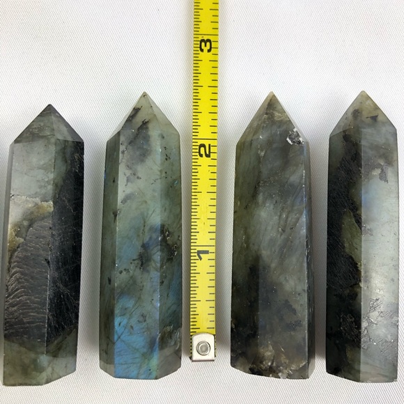Labradorite Stone Healing Crystal Pyramid Tower Wand Point Obelisk Rock - Picture 7 of 7